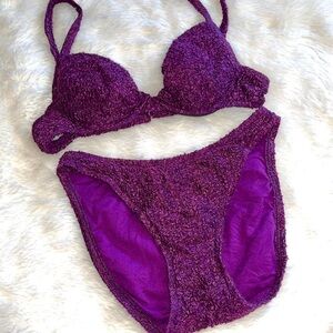 1999 Vintage Victoria’s Secret Plum Bikini Set